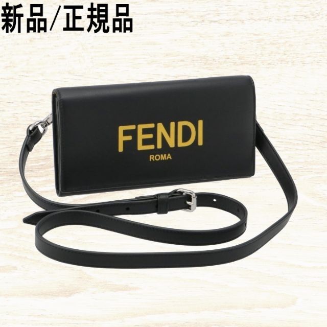 ●新品/正規品●FENDI ロゴ レタリング レザーSholder/UNISEX