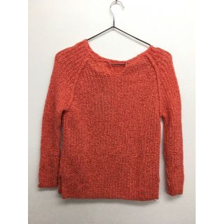 ザラ(ZARA)のコットンライクニット　レッド　140cm　9-10歳向け　ZARA　キッズ　新品(ニット)