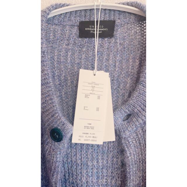 ほぼ新品 UNUSED mohair crewneck cardigan 2 - 7