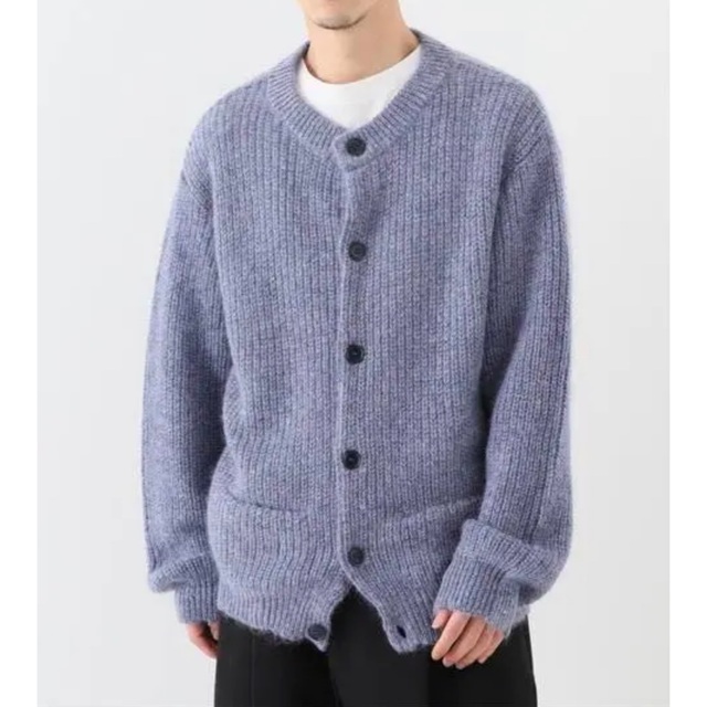 UNUSED - ほぼ新品 UNUSED mohair crewneck cardigan 2の通販 by すぽ