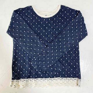 ギャップキッズ(GAP Kids)の美品　GAP KIDS レース付きトップス(Tシャツ/カットソー)