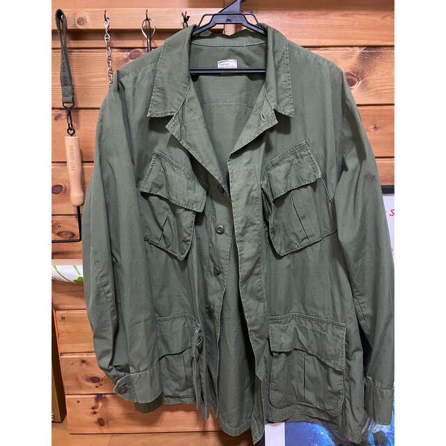 米軍実物 ジャングルファティーグジャケット large short L-S 値引き ...