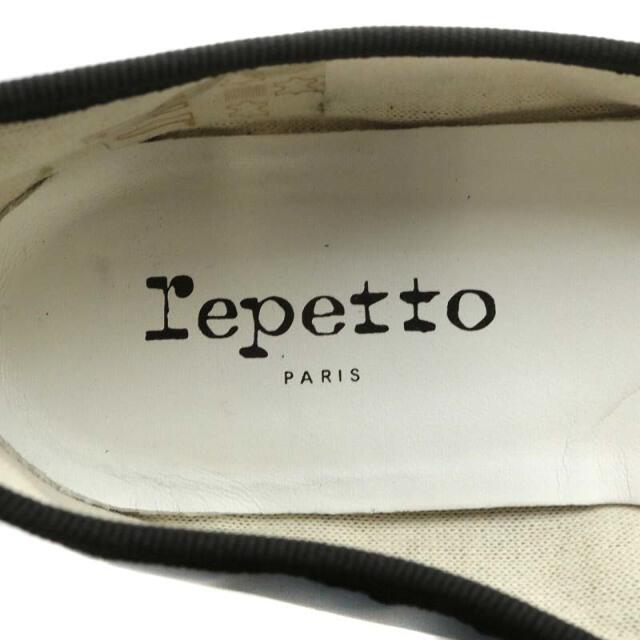 repetto(レペット)のレペット バレエシューズ フラットシューズ リボン 39 24.5cm 黒 レディースの靴/シューズ(バレエシューズ)の商品写真