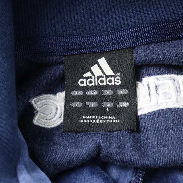 adidas CHELSEA トラックジャケット ハイネック ベロア S 紺