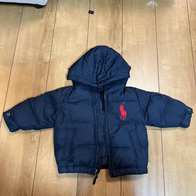 POLO RALPH LAUREN(ポロラルフローレン)のポロ　ラルフローレン　ダウン ネイビー　80 キッズ/ベビー/マタニティのベビー服(~85cm)(ジャケット/コート)の商品写真