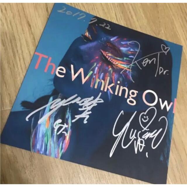The Winking Owl ウィンキングオウル サイン + オマケ エンタメ/ホビーのタレントグッズ(ミュージシャン)の商品写真
