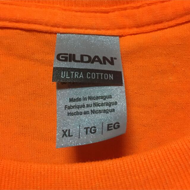 GILDAN(ギルタン)のGILDANギルダン☆半袖無地Tシャツ★ポケット無し@ネオンオレンジ蛍光@XL@ メンズのトップス(Tシャツ/カットソー(半袖/袖なし))の商品写真