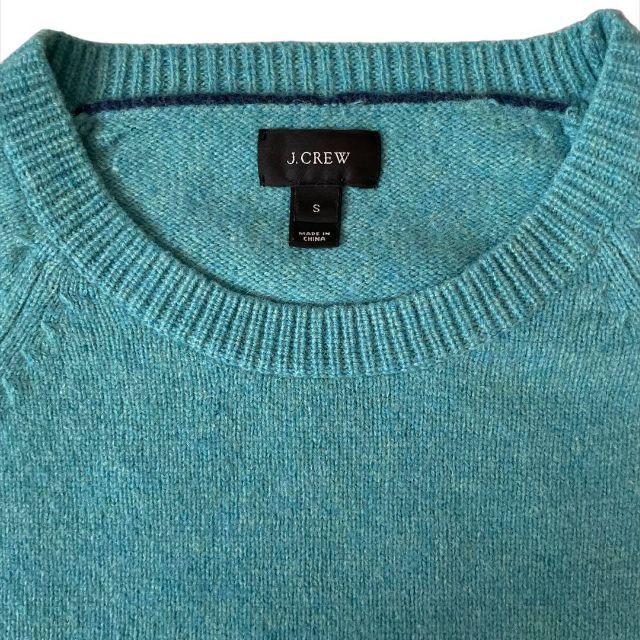 ジェイクルー J.Crew Vネック ボーダー柄 ウールニットセーター メンズL /eaa296865