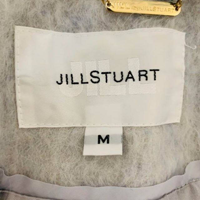 JILLSTUART(ジルスチュアート)のジルスチュアート　ビジュー付　シープタッチショートコート　スカート　セットアップ レディースのジャケット/アウター(テーラードジャケット)の商品写真