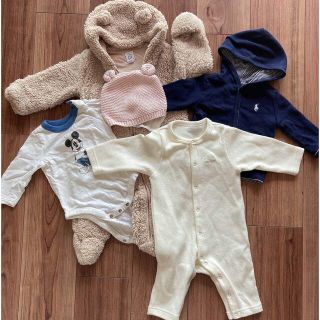 ベビーギャップ(babyGAP)の3〜6m まとめ売り　10moisロンパース 他(ロンパース)