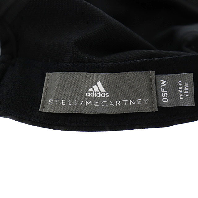 adidas(アディダス)のアディダス ×ステラマッカートニー ロゴ キャップ 黒 ブラック ▲● レディースの帽子(その他)の商品写真