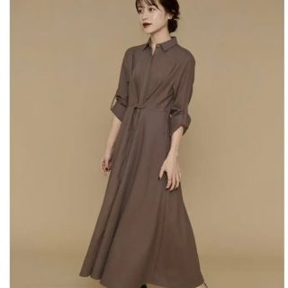 Waist tuck Shirt Dress L'Or(ロングワンピース/マキシワンピース)