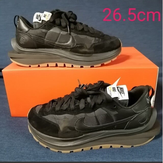 sacai × Nike Vapor Waffle "Black Gum"紐シューレース