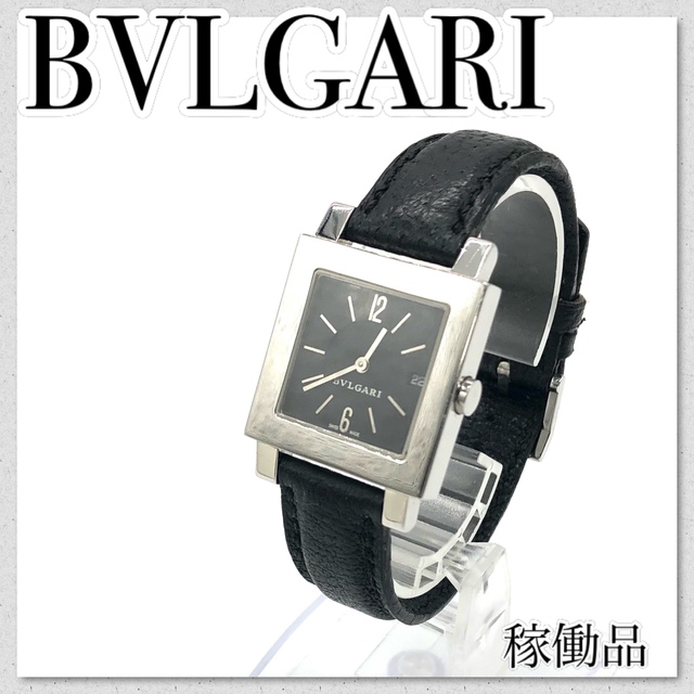 稼働【セール中】BVLGARI ブルガリ クアドラード デイト レディース-