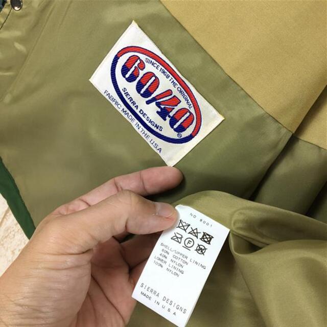 SIERRA DESIGNS(シェラデザイン)のMENs XS  シエラデザイン ショート パーカ SHORT PARKA 60/40 ロクヨンクロス マウンテンパーカー SIERRA DESIGNS 8001 Green / V.tan グリーン系 メンズのメンズ その他(その他)の商品写真