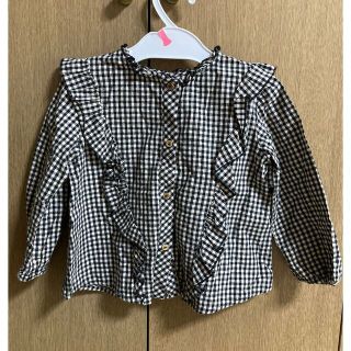 ザラキッズ(ZARA KIDS)のzarababyチェック柄トップス104(Tシャツ/カットソー)