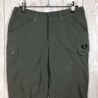 ホグロフス(Haglofs)のWOMENs XS  ホグロフス ミッド Q トレイル カーゴ パンツ MID Q TRAIL CARGO PANTS CLIMATIC HAGLOFS グリーン系(その他)