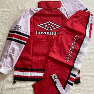 90s アンブロ UMBRO 裏メッシュ ウィンドウェア セットアップ L 黒