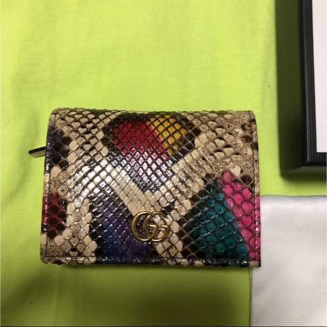 Gucci(グッチ)のGUCCI パイソン ミニ財布 レディースのファッション小物(財布)の商品写真