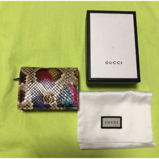 グッチ(Gucci)のGUCCI パイソン ミニ財布(財布)