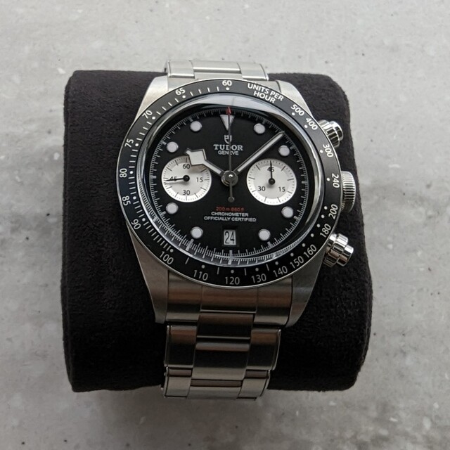 Tudor(チュードル)のブラックベイクロノ　チューダー正規品 メンズの時計(腕時計(アナログ))の商品写真