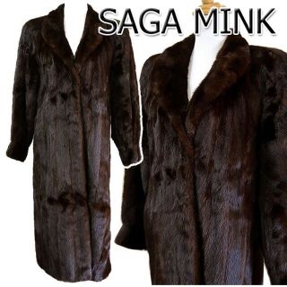 SAGA MINK サガミンク ロングコート 毛皮 リアルファー ミンクコートの ...