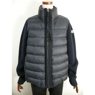 モンクレール(MONCLER)のサイズL◆新品 本物◆モンクレール ニット切替ダウンジャケット レディース(ダウンジャケット)