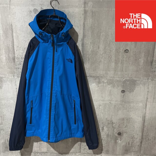 ノースフェイス マウンテンパーカー ブルー HYVENT メンズL 相当