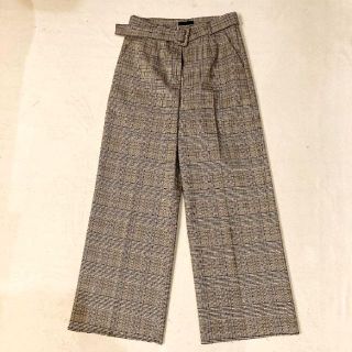 インディビジュアル(INDIVIDUAL)の【VJKpurple様専用】INDIBRAND ストレートチェックパンツ(カジュアルパンツ)