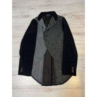 ブラックコムデギャルソン(BLACK COMME des GARCONS)のBLACKコムデギャルソンパッチワーク燕尾ジャケット(テーラードジャケット)