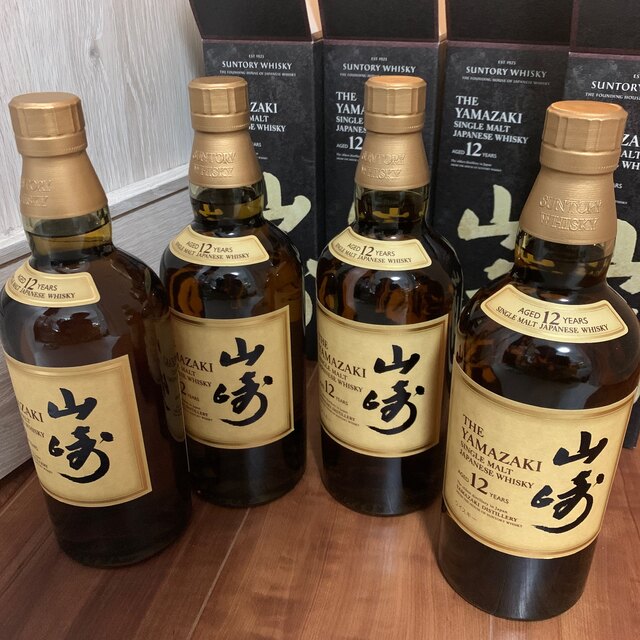 新しい サントリー - サントリー 山崎 12年 700ml×4本 箱付き