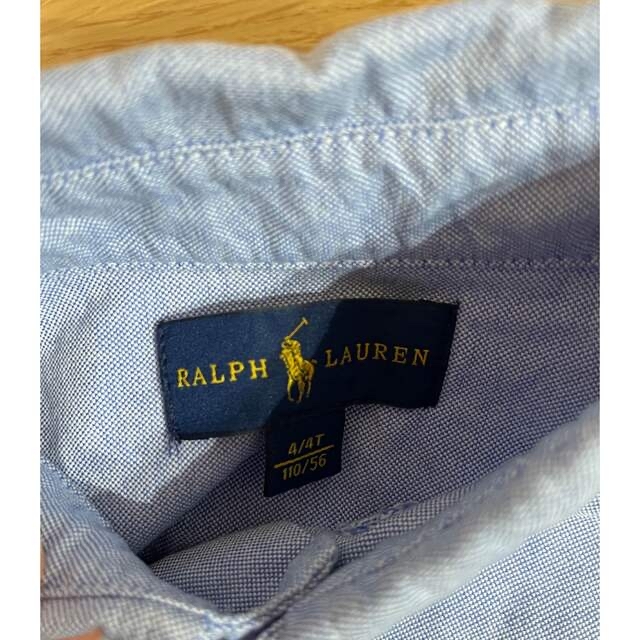 Ralph Lauren(ラルフローレン)のラルフローレン  長袖シャツ　水色　110 キッズ/ベビー/マタニティのキッズ服男の子用(90cm~)(ブラウス)の商品写真