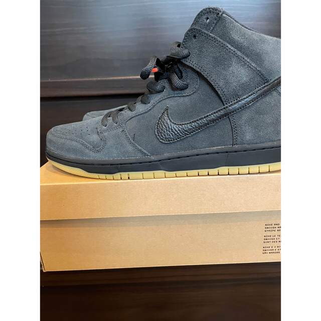 NIKE SB DUNK HIGH  ダンク　オレンジレーベル　ダークグレー