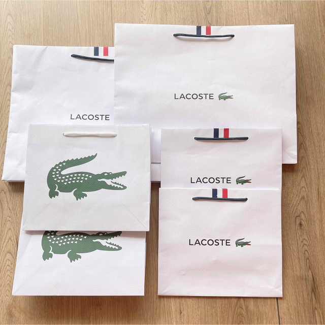 LACOSTE(ラコステ)の【LACOSTE】ショップ袋/7セット レディースのバッグ(ショップ袋)の商品写真