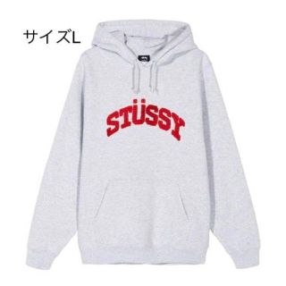 【新品】stussy スウェットパーカー　サイズL グレー