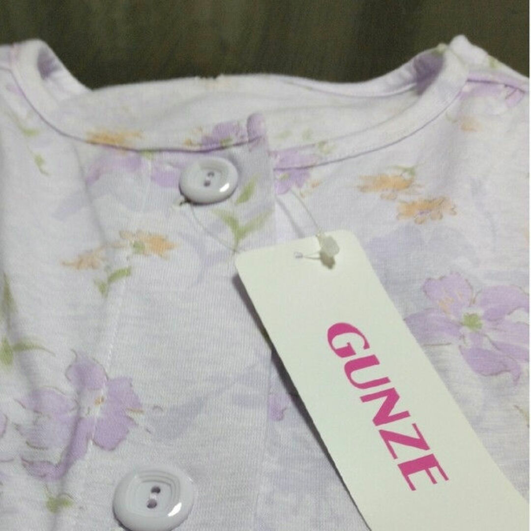 GUNZE(グンゼ)の新品　GUNZE　グンゼ　ルームウェア　パジャマ　LL　パープル レディースのルームウェア/パジャマ(パジャマ)の商品写真
