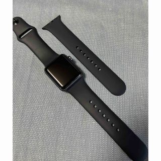 アップルウォッチ(Apple Watch)のyume様専用　Apple Watch series 3 38mm(ブラック)(腕時計(デジタル))