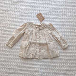little cotton clothes ブラウス 3y-4y 100 110(ブラウス)