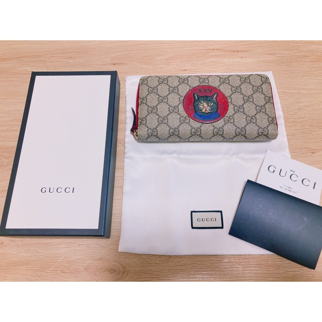 Gucci(グッチ)の希少★GUCCI グッチ ミスティックキャット 長財布 ラウンドファスナー レディースのファッション小物(財布)の商品写真