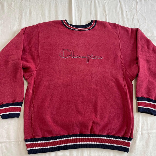 90s チャンピオン リバースウィーブ スウェット 刺繍タグ リブライン