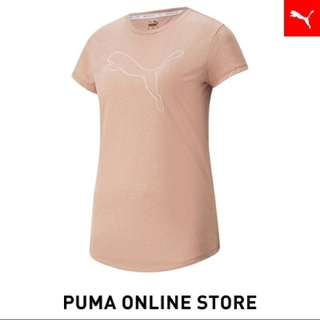 プーマ(PUMA)の新品 プーマ PUMA ロゴ Tスポーツ 半袖 シャツ ウィメンズ ピンク L(Tシャツ(半袖/袖なし))