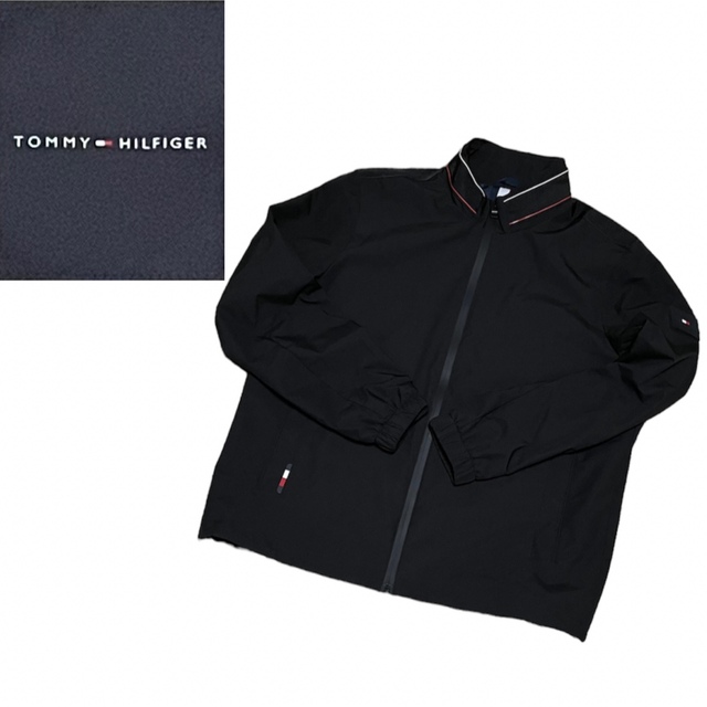 TOMMY HILFIGER(トミーヒルフィガー)のトミーヒルフィガー　ジャケット　ブラック　Lサイズ メンズのジャケット/アウター(ナイロンジャケット)の商品写真