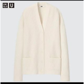 uniqlo u プレミアムラムリブカーディガン　ユニクロユー(カーディガン)