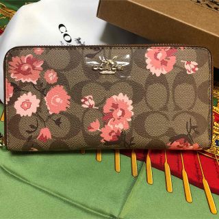 コーチ(COACH)のくみ様専用　COACH コーチ　長財布　　シグネチャー　小花柄(財布)