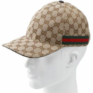 グッチ(Gucci)のグッチ GUCCI 帽子 キャップ 200035-KQWBG BEIGE/EBONY+CACAO-VRV 9791 M(キャップ)