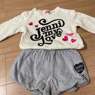 ジェニィ(JENNI)の値下げ！jenni♡ セットアップ　100㎝(Tシャツ/カットソー)