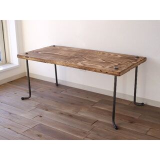 wood iron table(ローテーブル)