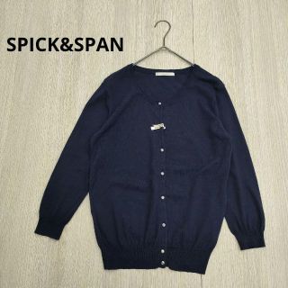 Spick & Span - スピック&スパン ボーダー カーディガン ニット 長袖 コットン 青 黄 白の通販 by ベクトル ラクマ店