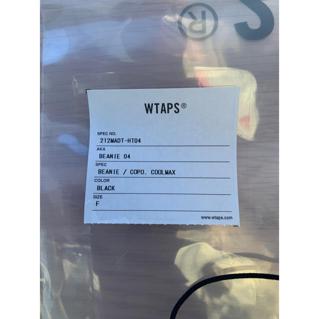 W)taps(ダブルタップス)のwtaps beanie cap 新品未使用　付属品　ステッカー メンズの帽子(ニット帽/ビーニー)の商品写真