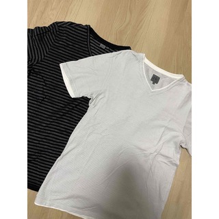 カルバンクライン(Calvin Klein)の2枚セット　Calvin Klein カルバンクライン　Vネック　Tシャツ(Tシャツ/カットソー(半袖/袖なし))